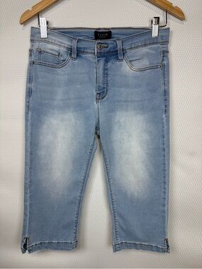 Curve Appeal Light Wash Denim Capri Jeans Women’s Sz 6/28 Stretch Cropped Pants